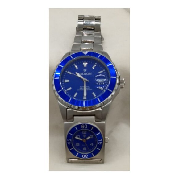Croton CA301150SSBL Dual Time Automatic-Quartz Watch - Picture 4 of 8